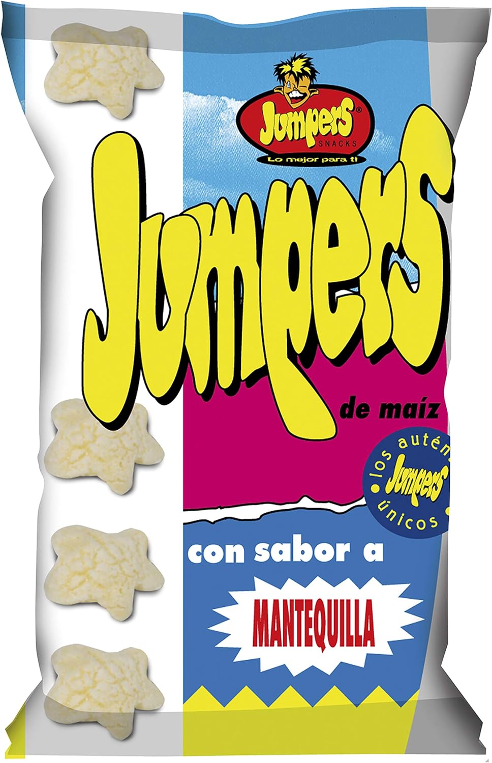 JUMPERS Mantequilla - 24 paquetes de 42 Gramos - Gusanitos Jumpers Sabor Mantequilla