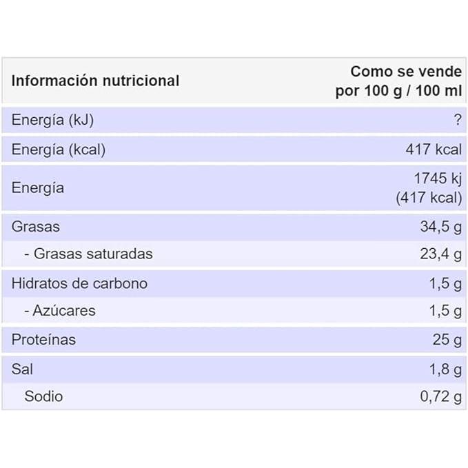 QUESO GARCIA BAQUERO SEMI PIEZA 930G APROX o Curado 830g aprox