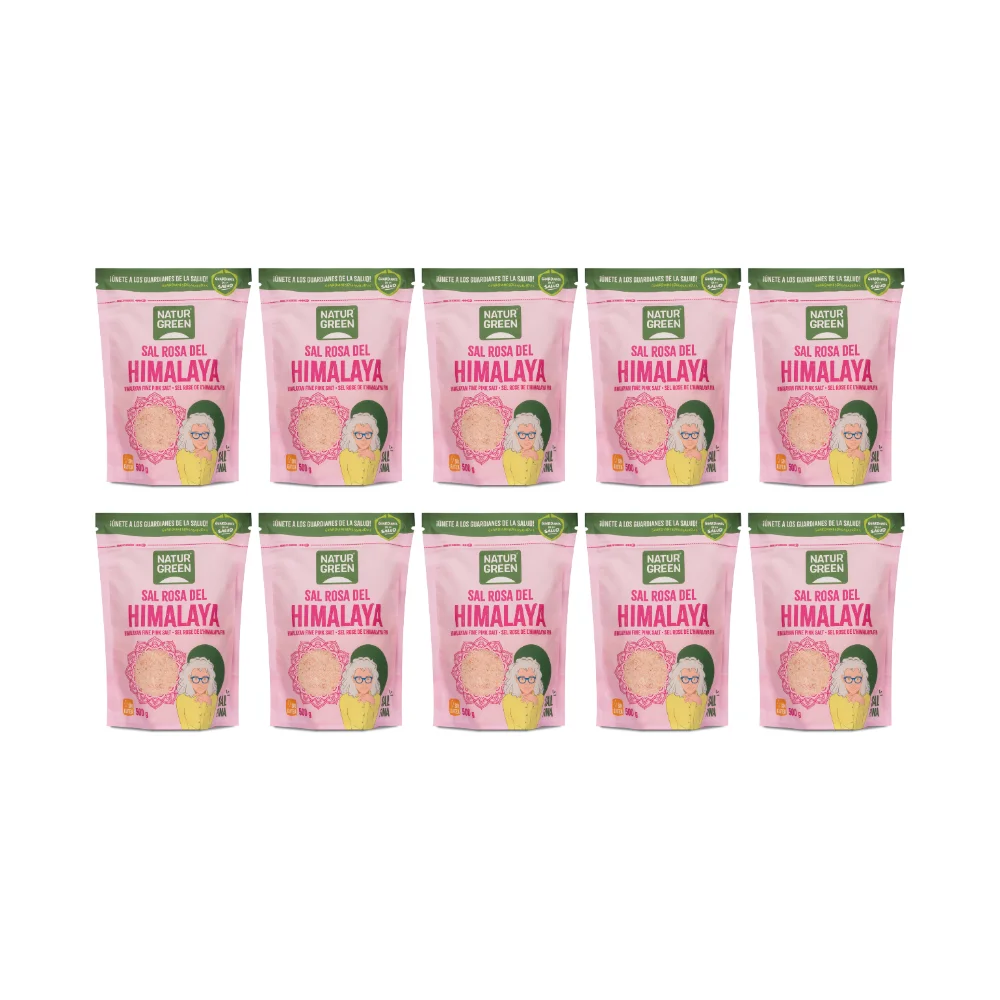 Pack 10x NaturGreen Sal del Himalaya Fina 500 g