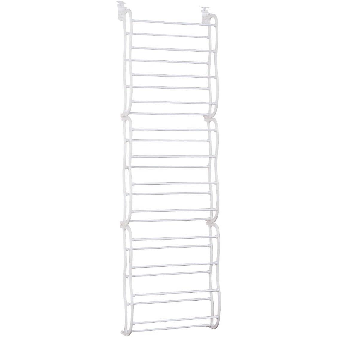 T-LoVendo Zapatero detrás de puerta 24 pares Organizador de Zapatos Gran Capacidad de Almacenamiento Ahorra Espacio Armario Ropero