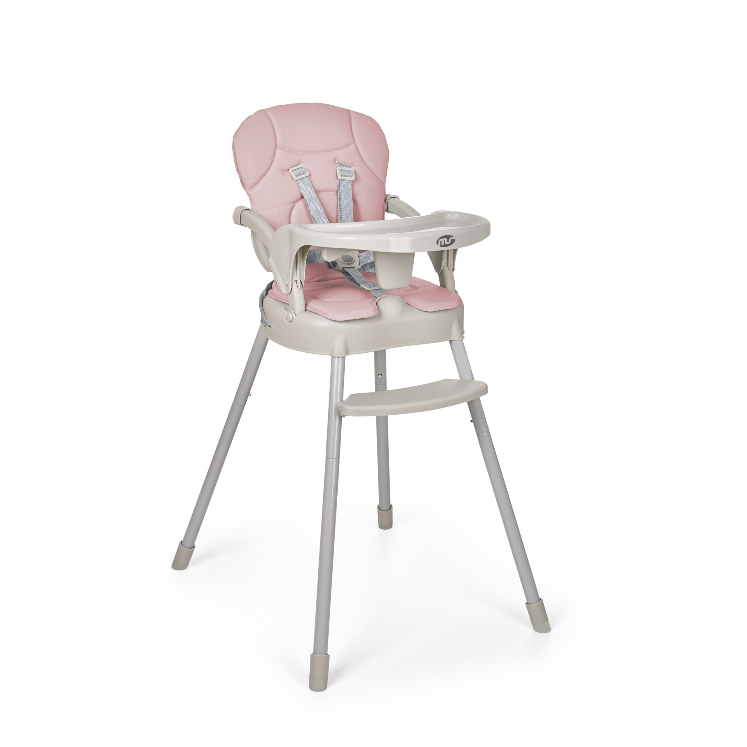 MS TRONA BEBE BELLY 3 EN 1 CON ACOLCHADO ROSA/ GRIS/ VERDE  plegable y transportable