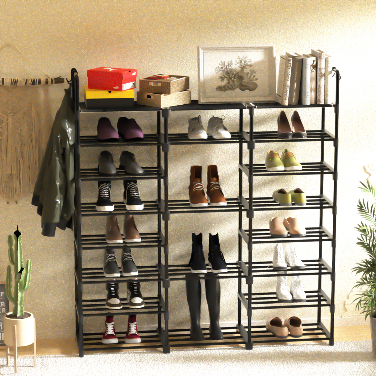 T-Lovendo ZAPATERO NEGRO FH-SRT030858 para Accesorios de Depilación