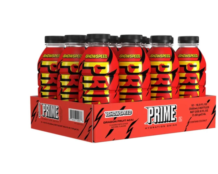 PRIME BEBIDAS ISHOWSPEED FRUTA DE DRAGON 4-6-8,12 Botellas Hydration ENERGETICA DEPORTIVA 500ML 4 CANTIDAD  A ELEGIR MIRARSE BIEN
