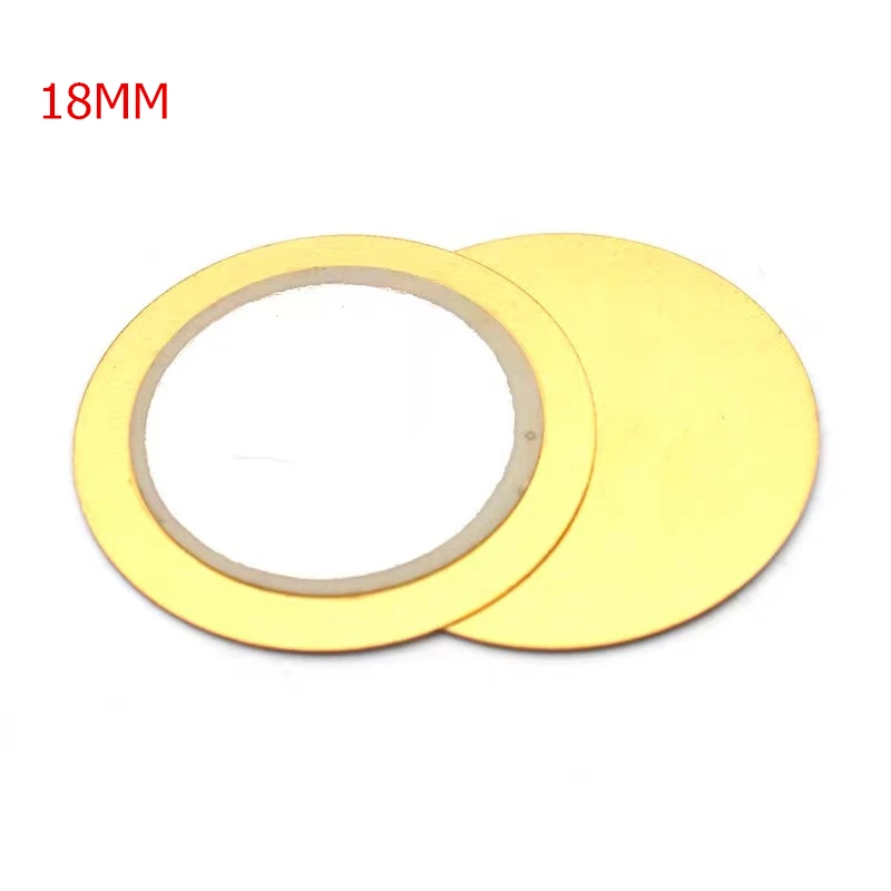 10 Chiếc 12Mm 15Mm 18Mm 20Mm 23Mm 27Mm 35Mm 50Mm Áp Điện Piezo gốm Sứ Hàn Sang Trọng Mặt Đồng Còi Loa Cho DIY