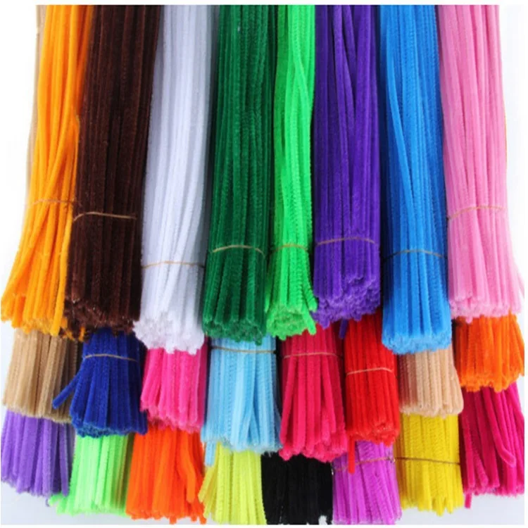 Bộ 50 Viền Thân Ống Trẻ Em Tự Làm Đồ Chơi Sáng Tạo Viền Que Làm Sạch Mẫu Giáo Giáo Dục Handmade Chất Liệu Sang Trọng Que