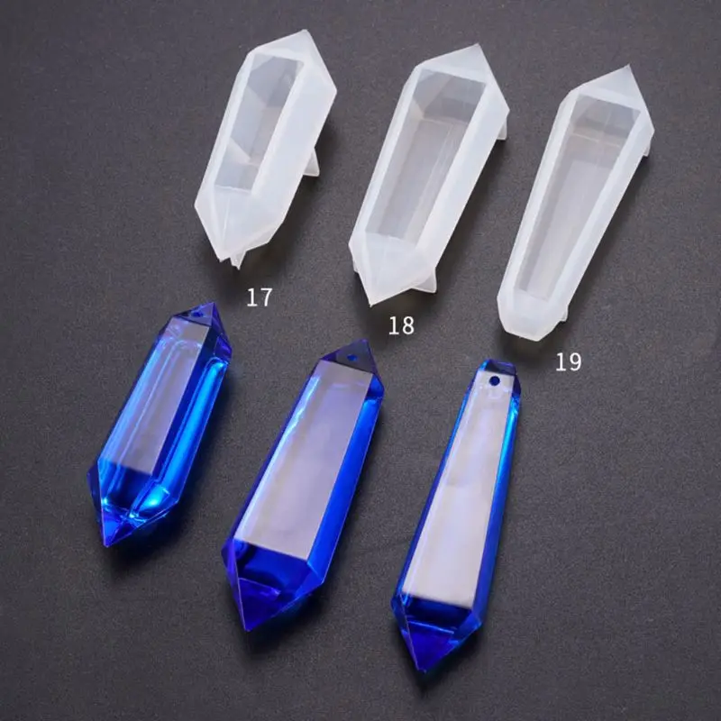 2019 คริสตัล UV EPOXY แม่พิมพ์ DIY แม่พิมพ์จี้เครื่องประดับเครื่องมือจี้ตกแต่งแม่พิมพ์ซิลิโคนสำหรับเรซิ่นอัญมณีทำ
