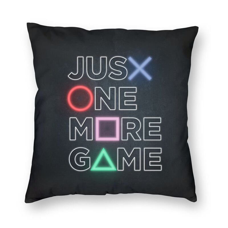 Hanya Satu Lagi Sarung Bantal Permainan Persegi Dekorasi Video Game Game Gamer Sarung Bantal Lempar untuk Mobil Cetak Dua Sisi