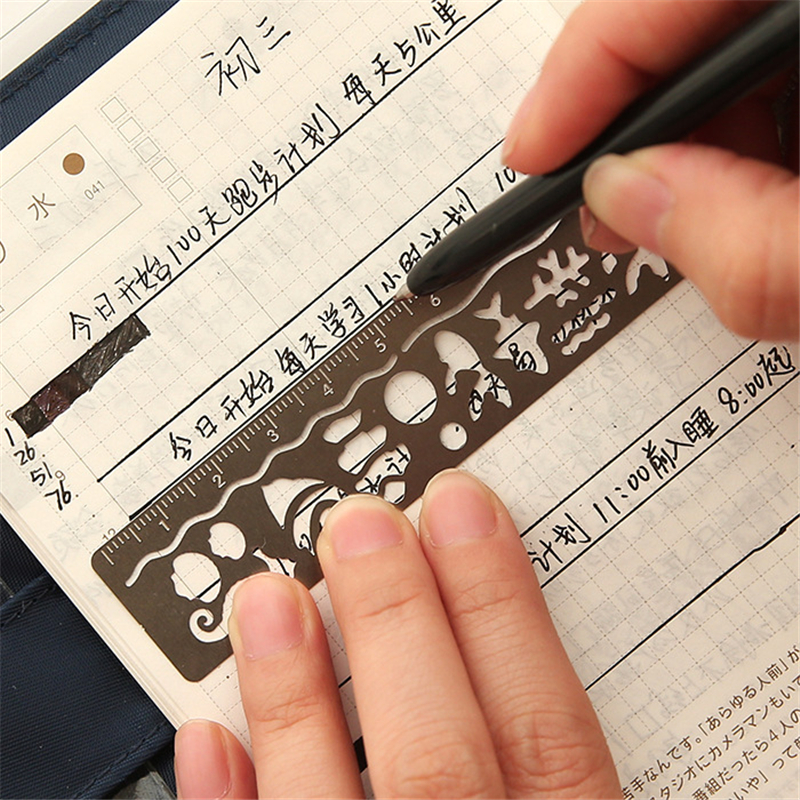 4 ピース/ロットかわいいかわいいクリエイティブ馬鳥かご中空金属ブックマーク定規子供のための学生ギフト学用品