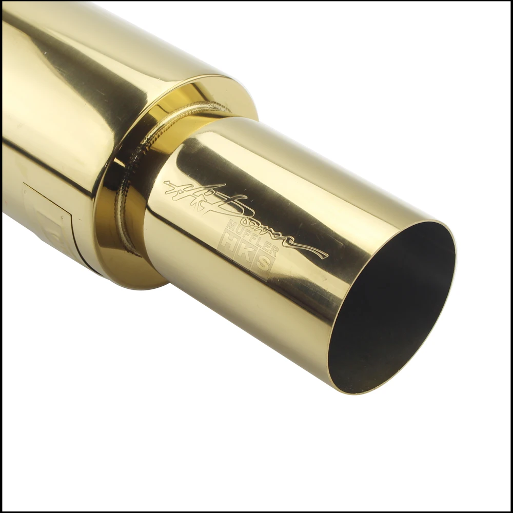 Ống Xả Ô Tô Mufflers Đuôi Đa Năng Thép Không Gỉ Chất Lượng Cao Xả Các Hệ Thống Đua Mufflers 2 "2.5" 3 "Xanh Dương Bạc