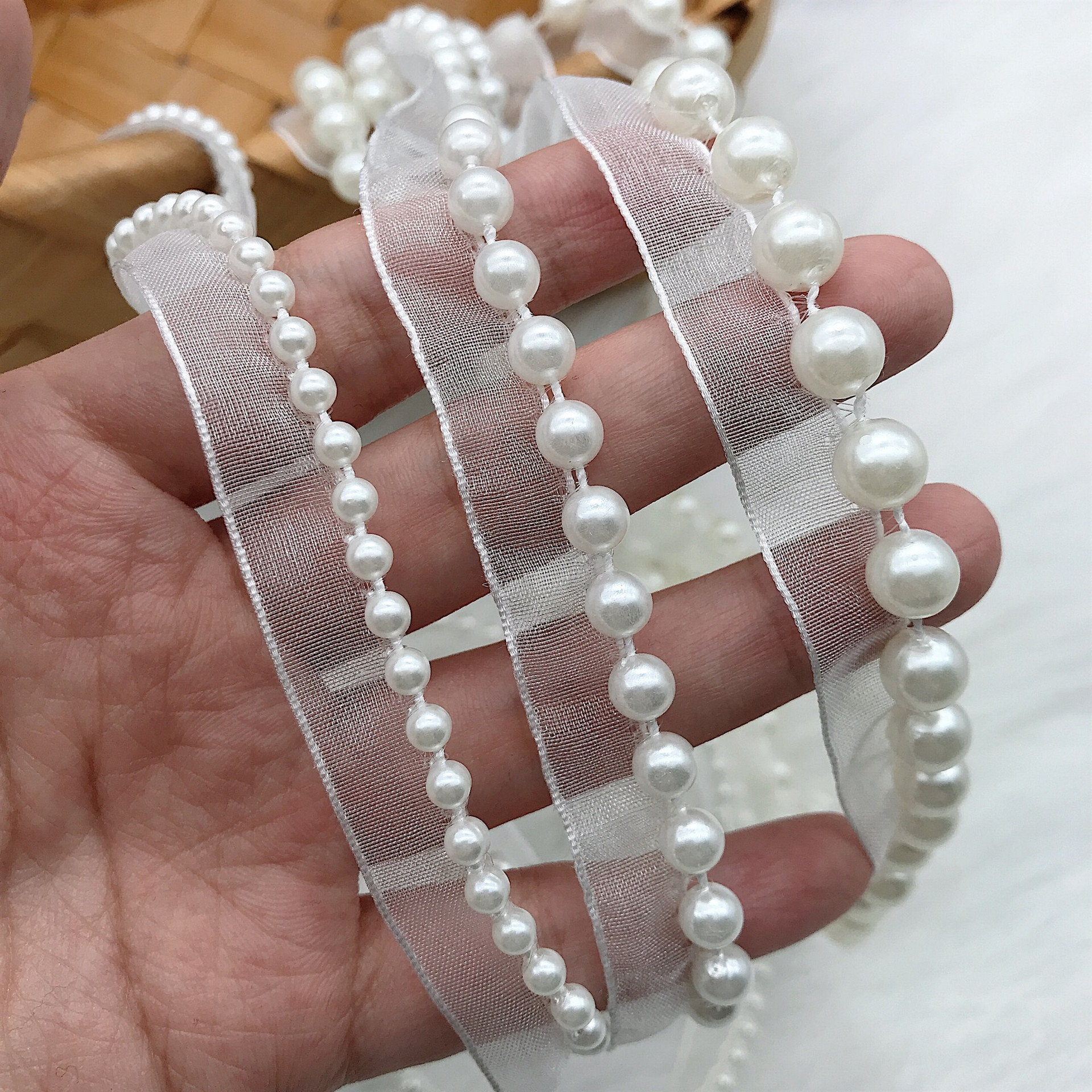 3 ярда/партия, лента из жемчуга