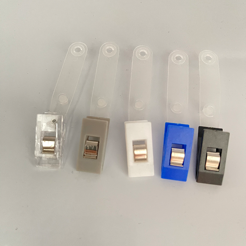 10 Uds. Clip de Metal para insignia, correa de vinilo, cordón, abrazaderas con orificio de cocodrilo, accesorios colgantes para tarjetero de identificación