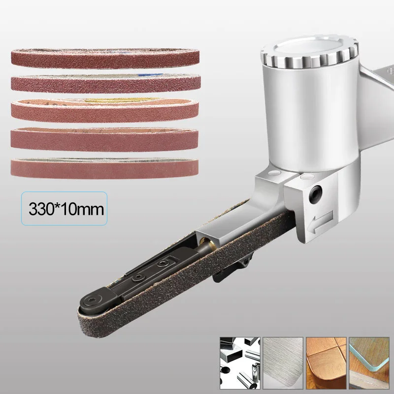 10 Stück 330 x 10 mm/453 x 15 mm Schleifbänder P40 – P600 Schleifband für Holz, weiches Metall, Schleifen, Polieren