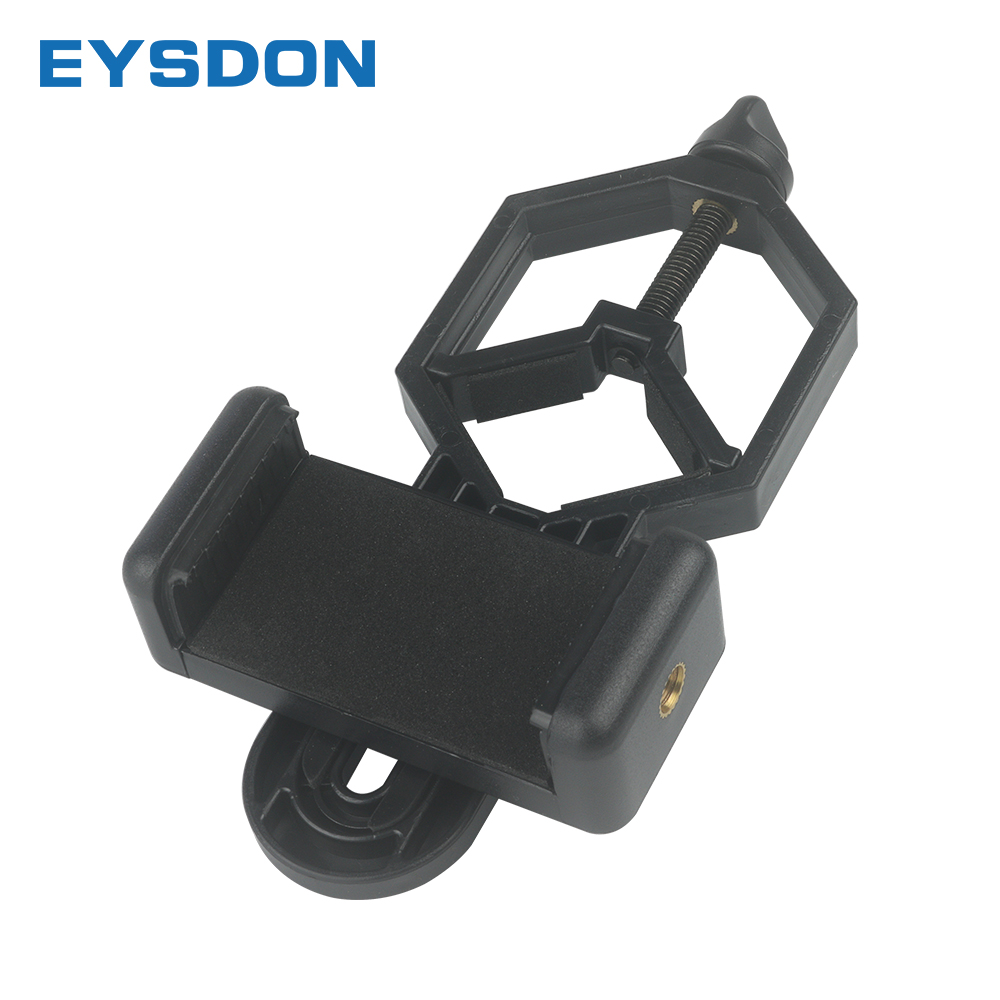 EYSDON Handy-Adapter aus Kunststoff für Monokular, Mikroskop, Teleskop, Fernglas, Spektiv, Handy-Clip-Halterung