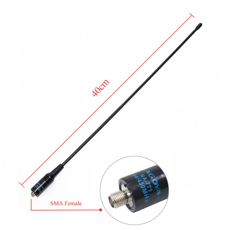 Baofeng UV-9R Pro 9R PLus UV-S9 Plus 771 SMA-hembra 144/430MHz antena de doble banda para Baofeng 9R Pro S9 Plus Ham Radio bidireccional