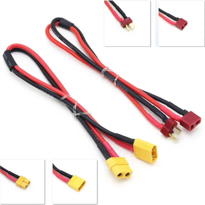 Weibliche Deans XT60/T stecker auf Stecker XT60/T Stecker Adapter 14AWG 30CM Verlängerung Kabel führt Adapte Für RC Lipo Batterie