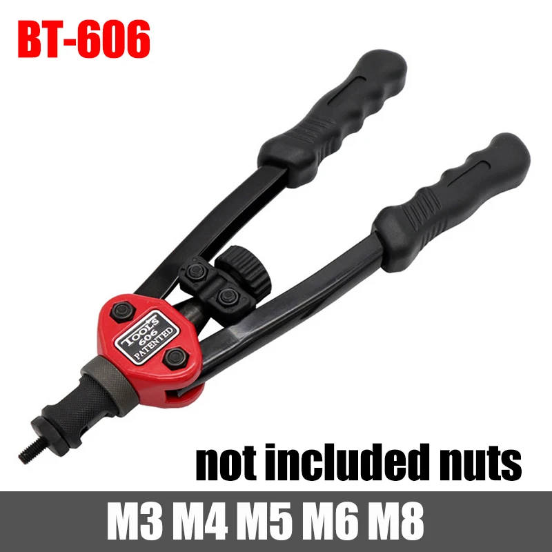HIFESON rivet nut tool  Insert Manual Riveter Threaded Nut Riveting Rivnut Tool for Nuts M3 M4 M5 M6 M8 M10 M12