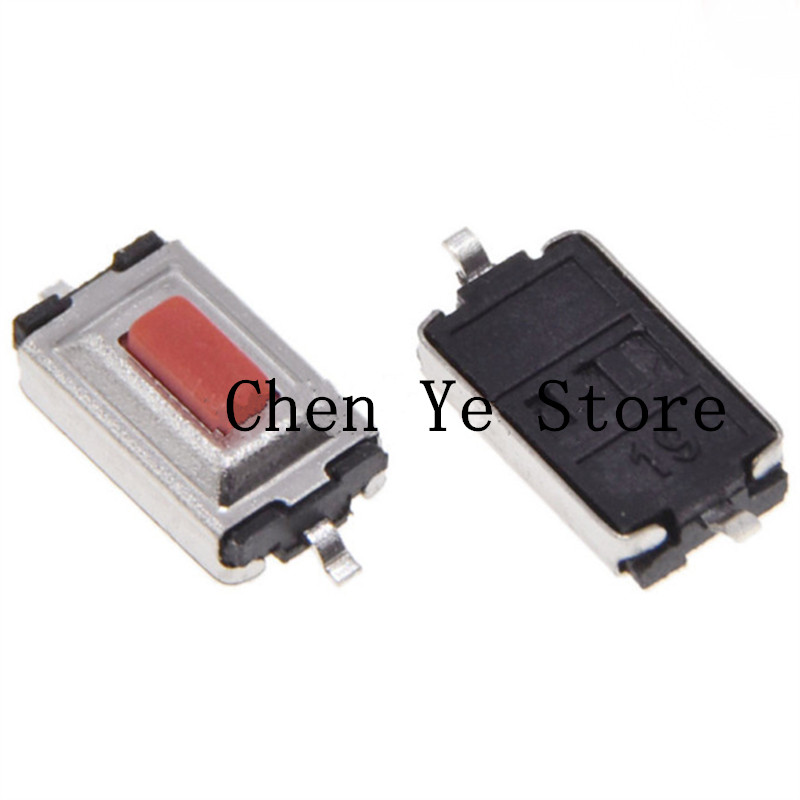 จัดส่งฟรี1000Pcs 100% ใหม่ Touch Micro Switch 3X6X2.5MM 3 * * * * * * * * 6 2.5 SMD 2Pin สีแดงหัวปุ่ม3*6