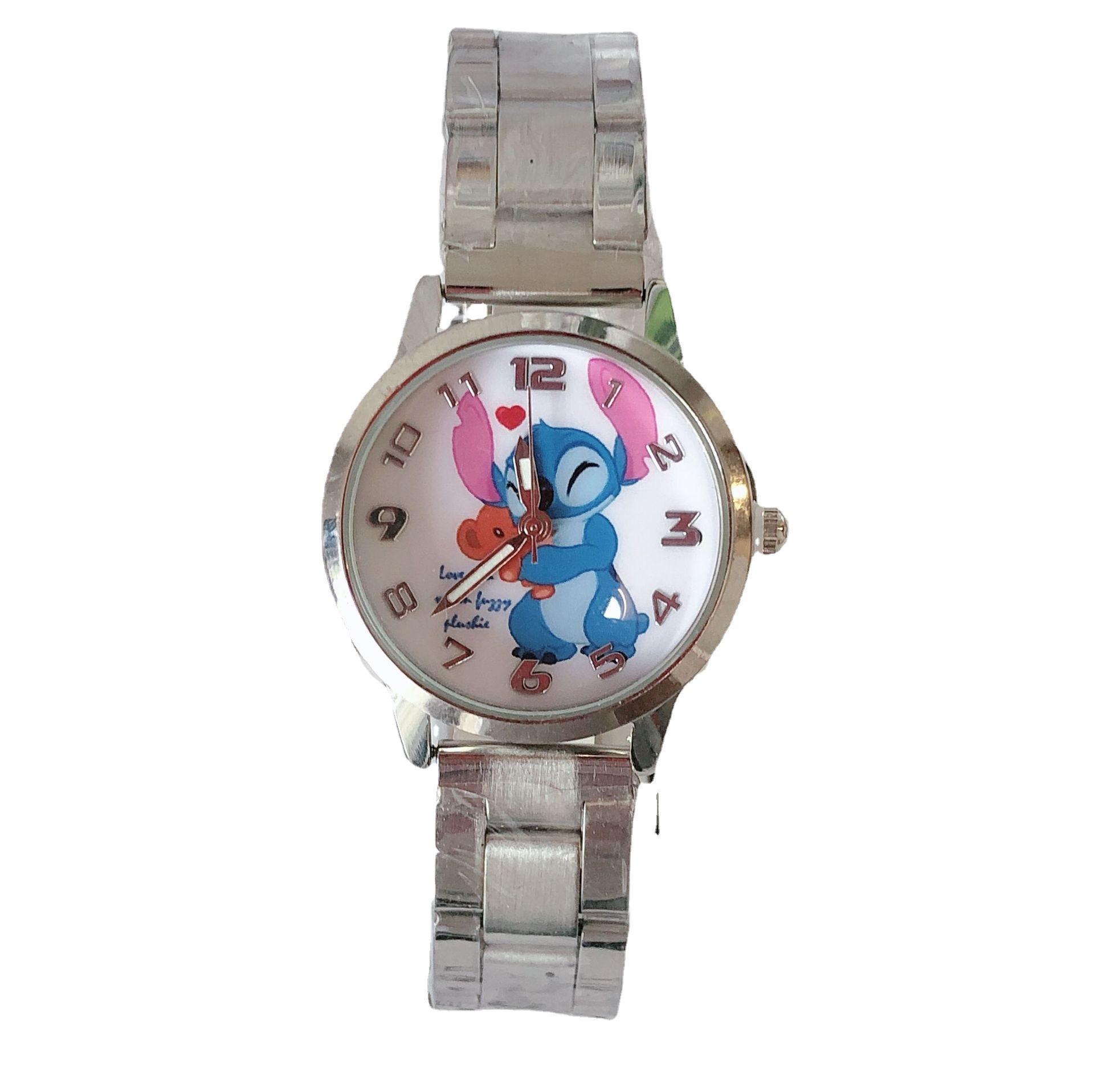 Lilo & Stitch Stitch Cartoons Kinderuhr Junge Mädchen Wasserdichte Edelstahl Quarzuhr Kindergeburtstagsgeschenkuhr