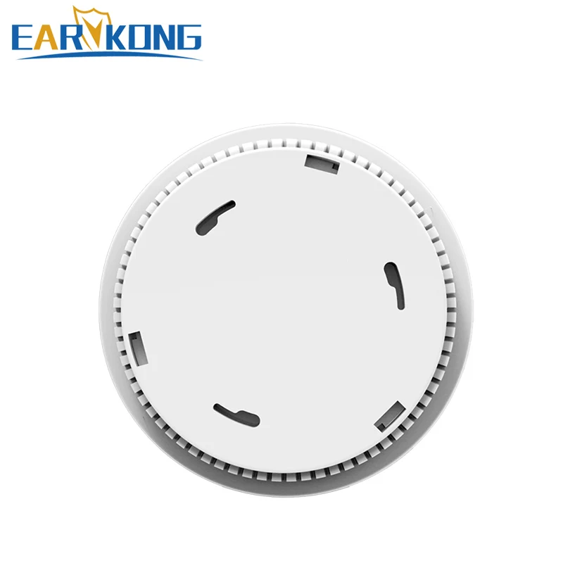 433MHz Wireless Smoke Detector Sensor สีขาว80db ปลุกไฟเครื่องตรวจจับควันไฟสำหรับ Home Security Alarm System