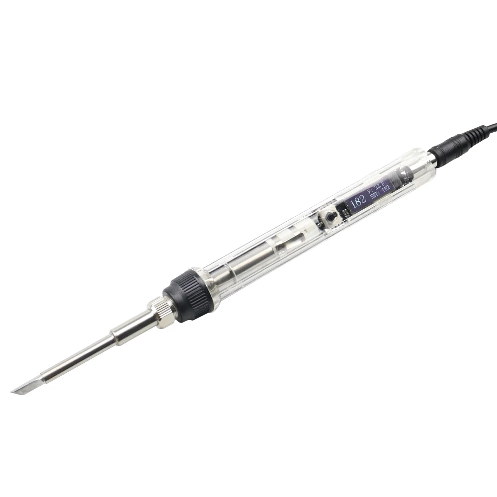 T12 Mini Soldering Iron DC 12-24V 72W Digital OLED  Adjustable Temperature Electric Welding Solder Tip Station Tool Not SH72