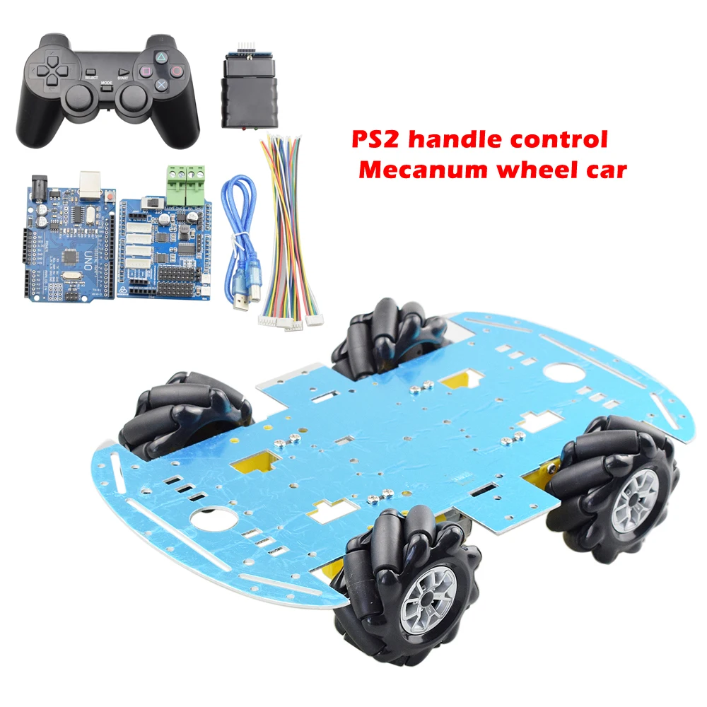 Giá Rẻ Nhất Mecanum Bánh Đa Hướng Robot Xe Khung Xe Bộ Với 4 TT Động Cơ Cho Arduino Raspberry Pi Tự Làm chi Tiết Đồ Chơi