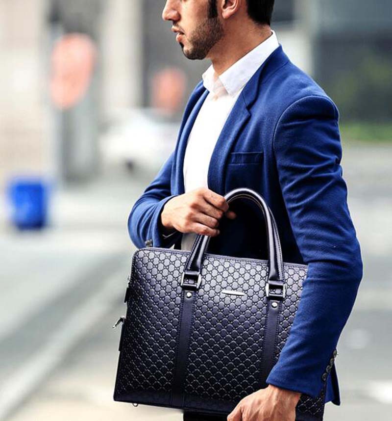 Gran oferta, nueva maletín de negocios a la moda para hombre, bolso de cuero de alta calidad, bolsos de hombro de gran capacidad, bolsos para ordenador portátil, bolso de mensajero