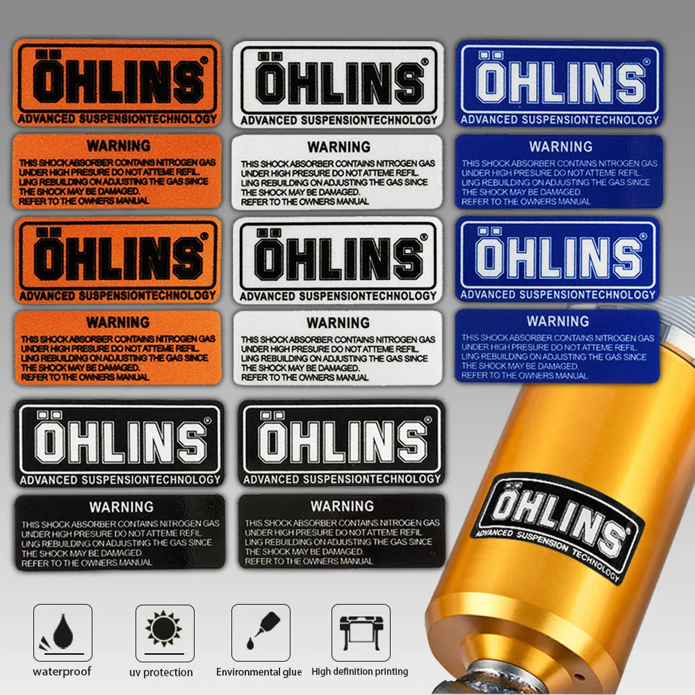 Phản Quang Treo Miếng Dán Xung Phụ Cho Xe Máy Xe Đạp Đua Sửa Đổi Trang Trí Chống Nước Tường Cho OHLINS