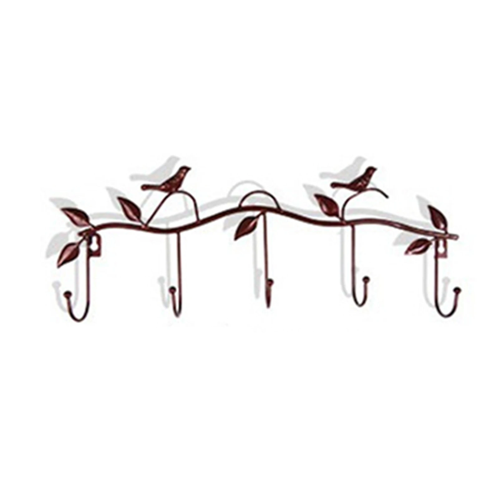 นกโลหะที่แขวนโค้ทและหมวก Rack Multi-Function ตะขอเหล็กติดผนังแขวนสำหรับห้องนั่งเล่นห้องนอนตกแต่ง Hook Up