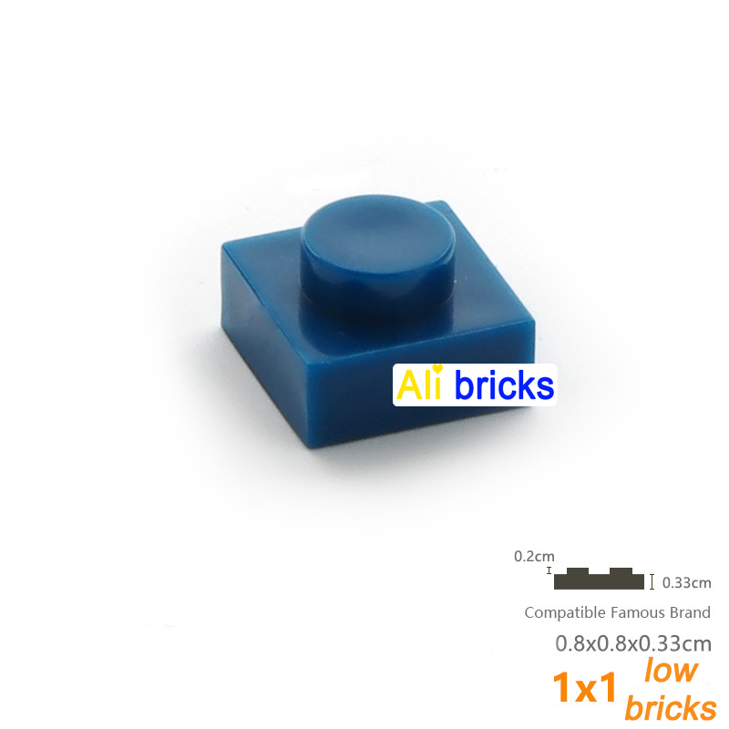 100 unids/lote piezas MOC 3024 placa 1x1 ladrillos compatibles DIY ensamblar bloques de construcción partícula chico rompecabezas cerebro juguete para regalo