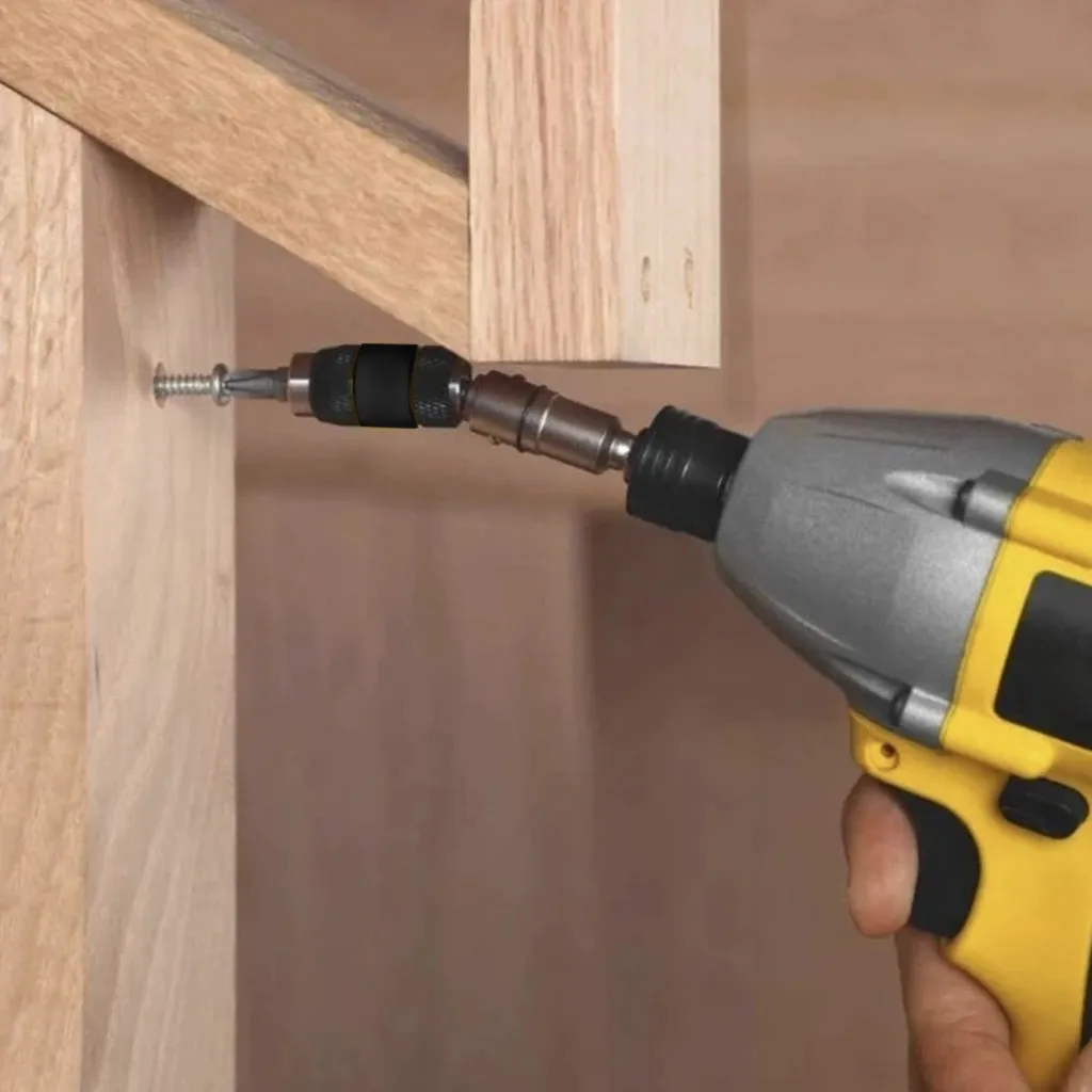 Lục Giác 1/4 "Từ Vít Khoan Đầu Khoan Vít Công Cụ Thay Đổi Nhanh Khóa Bit Giá Đỡ Hướng Dẫn Mũi Tô Vít Xoay