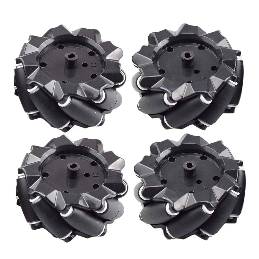 4ชิ้น/เซ็ต80มม.Mecanum ล้อ TT Hub Universal Omnidirectional ล้อสำหรับ TT มอเตอร์สมาร์ทหุ่นยนต์ DIY ยางของเล่น