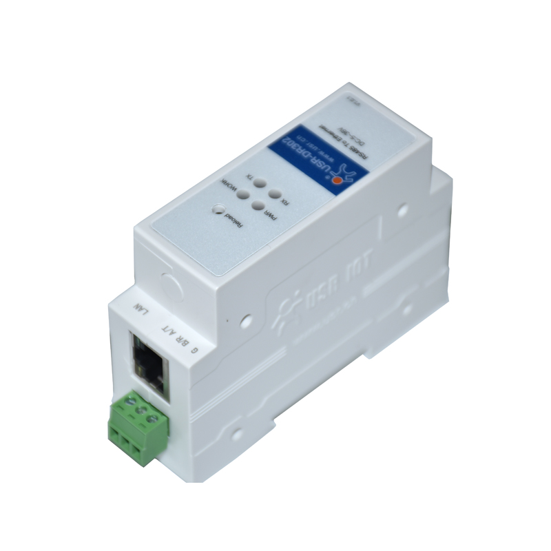 USR-DR302 trilho din serial rs485 para ethernet tcp módulo de servidor ip conversor ethernet modbus rtu para unidade modbus tcp