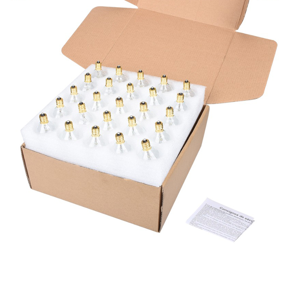 25 Stuks G40 String Gloeilamp Vervangen 120 V/220 V Wolfraam/Led-lampen E12 Base Socket houder Lamp Voor Huis Tuin Decoratie