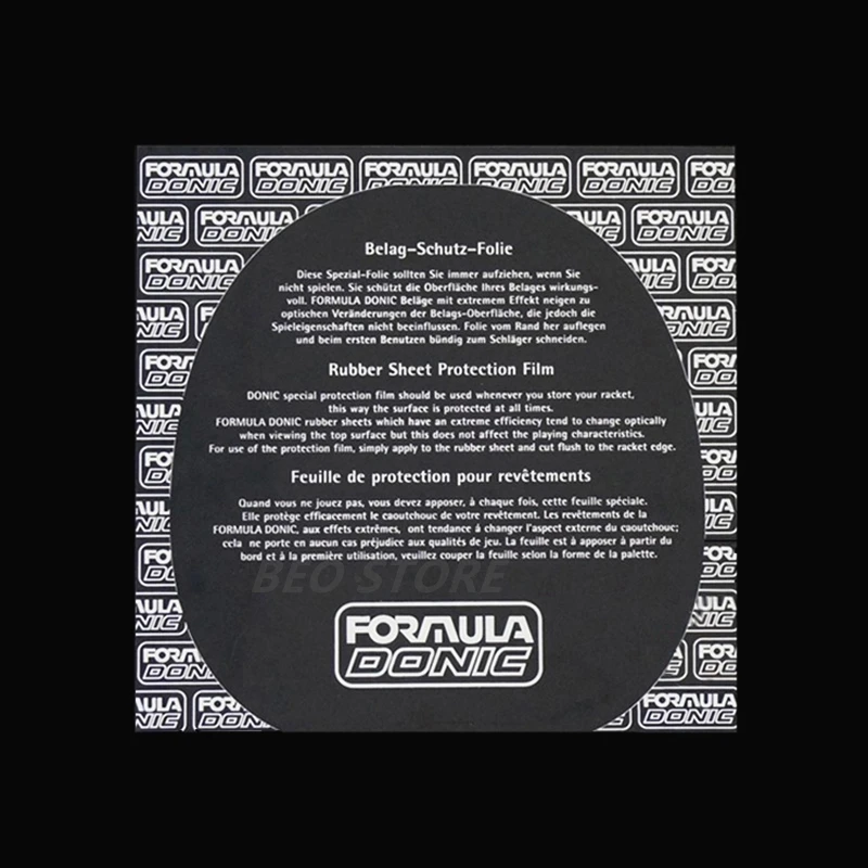 Película protectora de tenis de mesa DONIC, protector autoadhesivo de goma, juego de accesorios para paletas de ping pong, 5 uds./10 Uds.