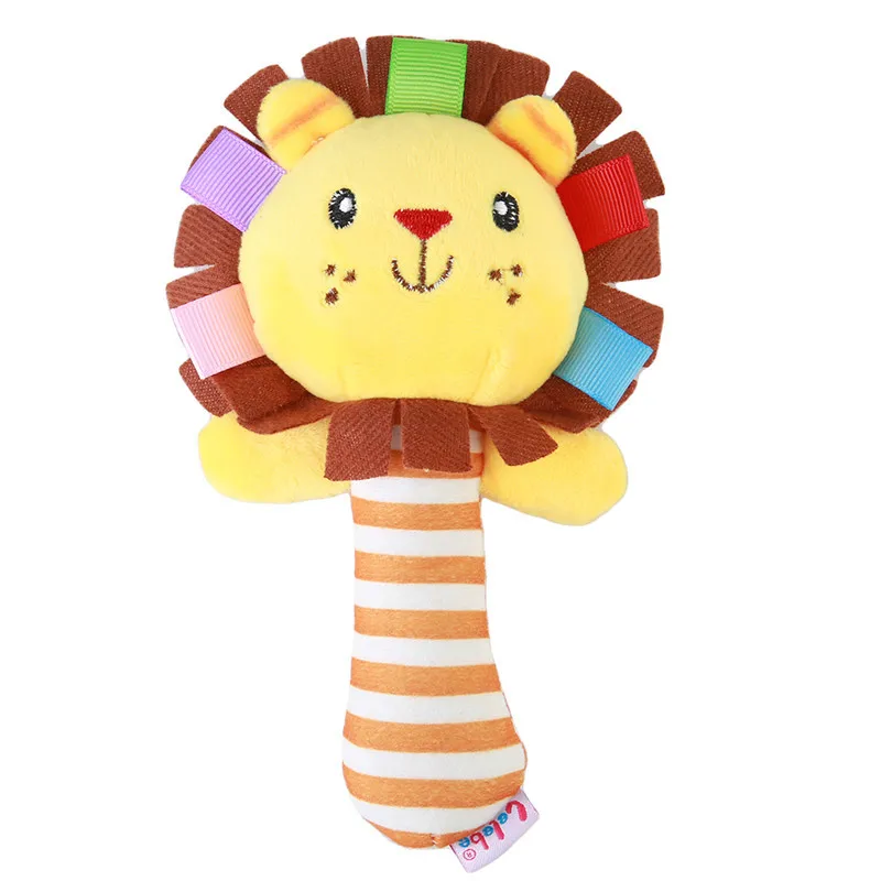 การ์ตูนสัตว์เด็ก Plush Rattle ของเล่นเด็ก 0-12 เดือนทารกเด็กวัยหัดเดิน Hand Bell ของเล่นทารกแรกเกิด Early การศึกษามือถือของเล่นของขวัญ