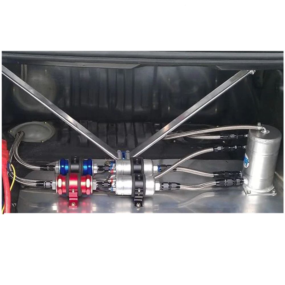 50 ミリメートルシングル外部オイルポンプ固定ブラケット燃料ポンプ取付ホルダーフィルタークランプカーサポート FF-1001-50