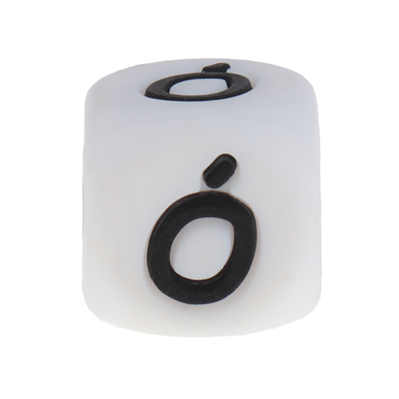 20 piezas de cuentas de silicona para bebés, letras de silicona del alfabeto francés, artículos para bebés sin BPA, cuentas para masticar para dentición, collar de 12mm
