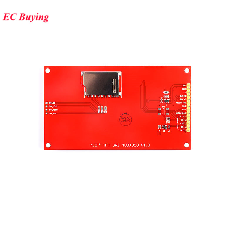 1.44 1.8 2.0 2.2 2.4 2.8 3.2 3.5 Schermo LCD TFT SPI da 4.0 pollici Modulo display touch colorato ILI9341 ILI9488 480*320 240*320 Drive