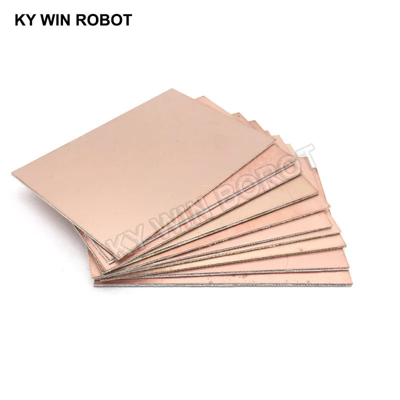 5 uds FR4 PCB placa revestida de cobre de doble cara DIY PCB Kit placa de circuito laminado 7x10cm