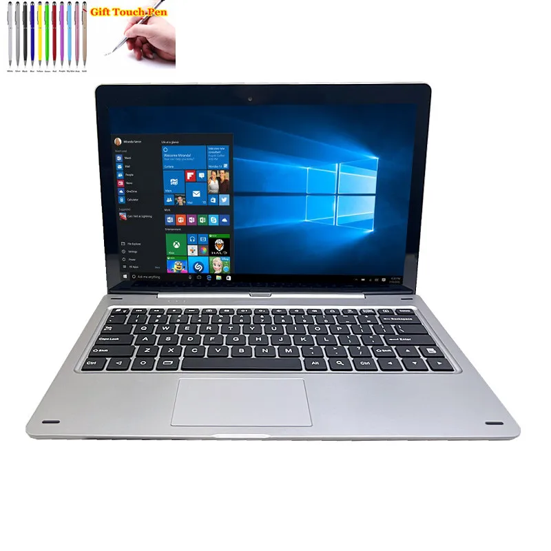 11.6 ''Windows 10 Tablet PC 2 em 1 Teclado de encaixe 2 GB DDR + 64 GB G12 Z8350 CPU 1366 * 768 IPS Touch Quad Core Câmera dupla