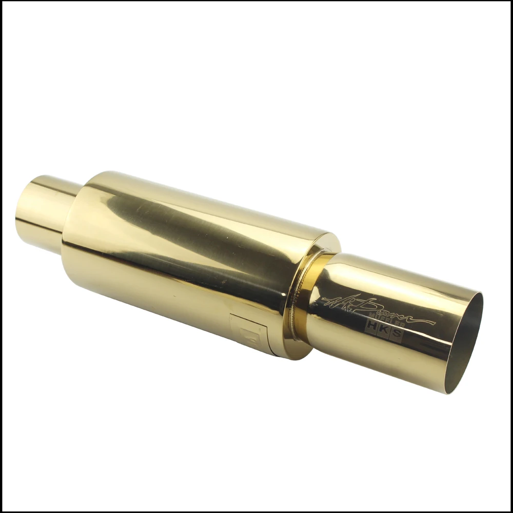 Ống Xả Ô Tô Mufflers Đuôi Đa Năng Thép Không Gỉ Chất Lượng Cao Xả Các Hệ Thống Đua Mufflers 2 "2.5" 3 "Xanh Dương Bạc