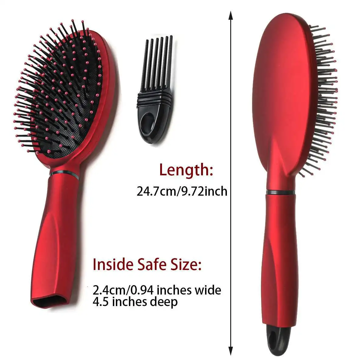 Lược Chải Tóc Bí Mật Stash Ẩn An Toàn Nghi Binh Bàn Chải Tóc Chìa Khóa An Toàn Hộp Trốn Trang Sức Kim Cương Lưu Trữ Cho Phòng Ngủ Nhà Tắm Mang Theo