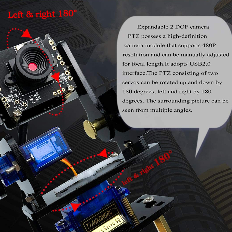 Yahai BOOM Vision G1Tank รถราสเบอร์รี่ Pi ชุดรถหุ่นยนต์โอเพนซอร์สพร้อมกล้องวีดีโอ WIFI สำหรับ RPI 4B 3B + สำหรับการเขียนโปรแกรมทางการศึกษา