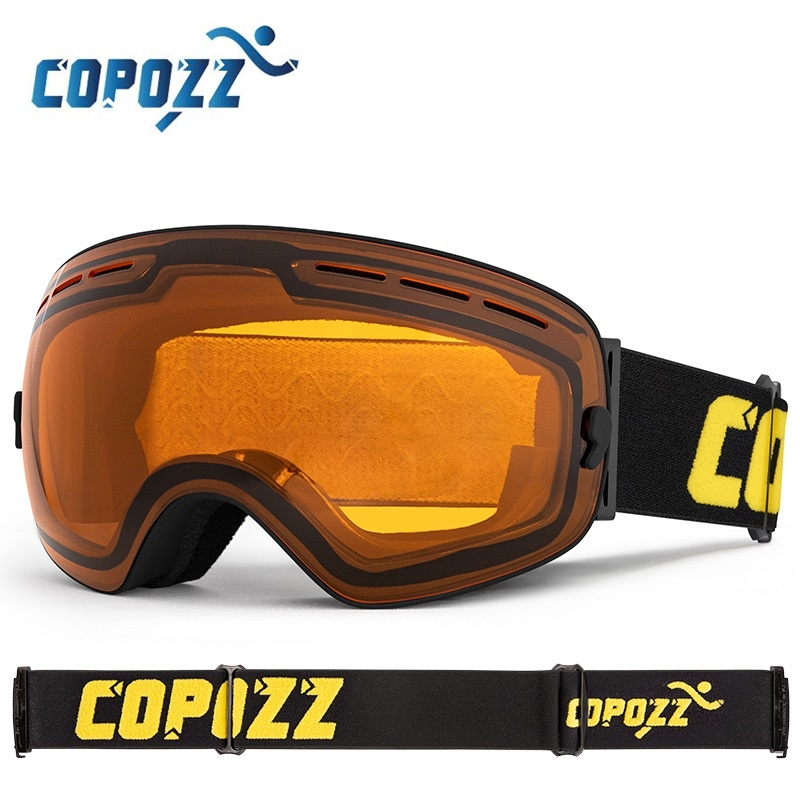 COPOZZ брендовые лыжные очки для мужчин и женщин, очки для сноуборда, очки для катания на лыжах, защита UV400, лыжные очки для катания на лыжах, противотуманная лыжная маска