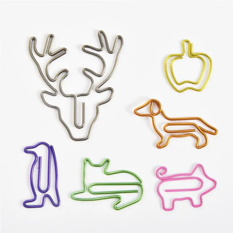 1 opakowanie spinaczy do papieru Golden Dachshund Cartoon Creative Customization Specjalny złoty spinacz do papieru (pomarańczowy)