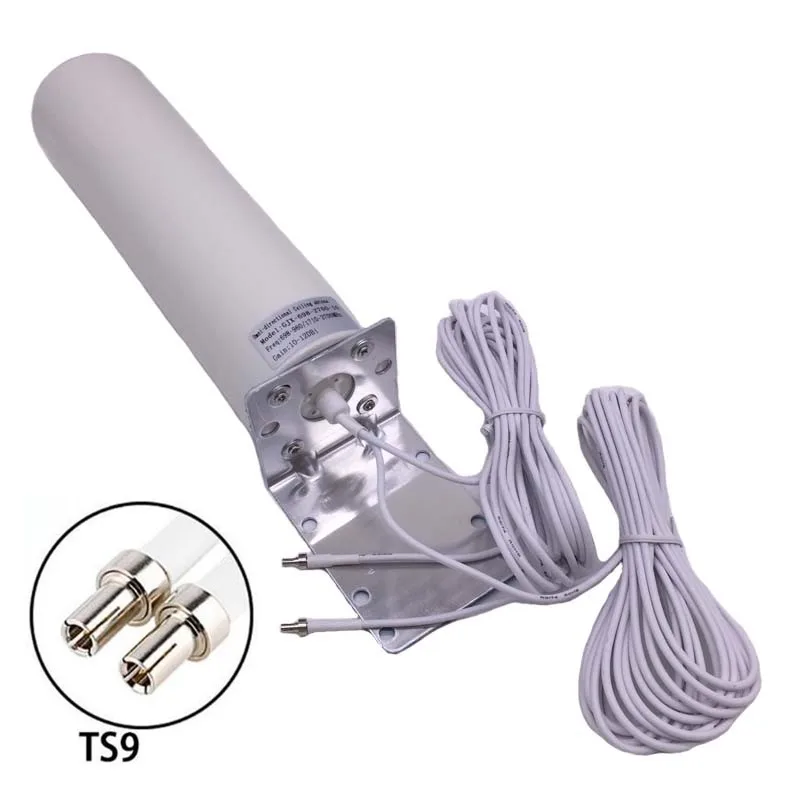 PAYEN ใหม่เสาอากาศ Dual 10เมตร3G 4G LTE Router Modem Aerial เสาอากาศภายนอกคู่ SMA TS9 CRC9 Connector