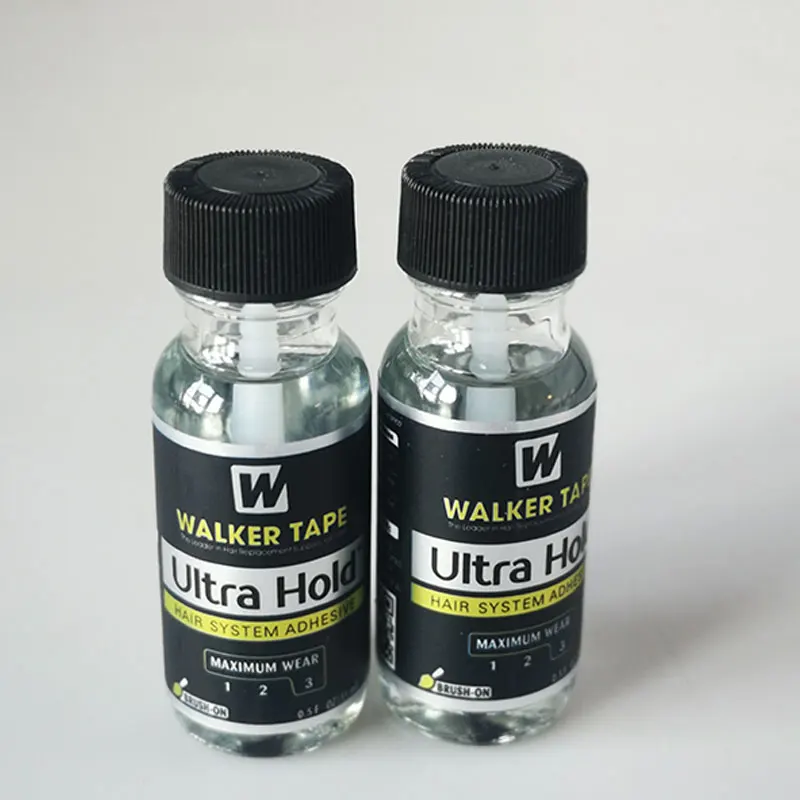 Colla per capelli con nastro Walker ultra resistente per parrucca in pizzo 15ml colla per parrucca in pizzo colla per parrucchino da uomo impermeabile per parrucca in pizzo
