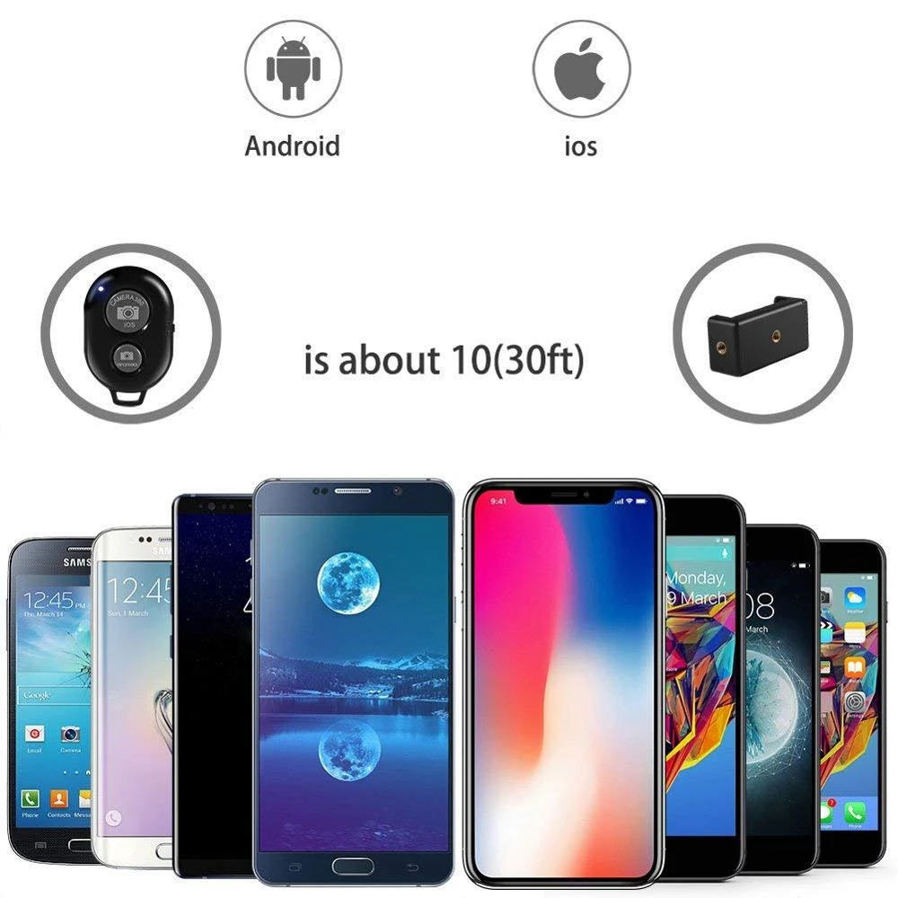 Штатив для смартфона, штатив для телефона, штатив для мобильного монопод, штатив для держателя камеры, селфи, Bluetooth-совместимый дистанционный затвор