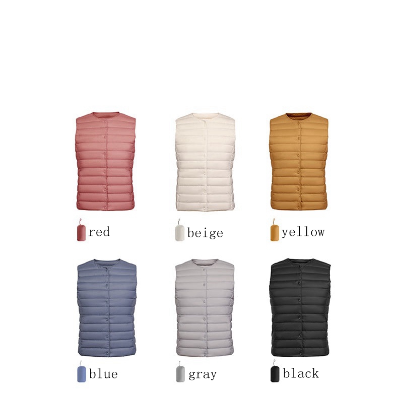 NewBang 90% chalecos cálidos de tela mate para mujer, chaleco ultraligero para mujer, chaleco de dos vías, forro de invierno cálido portátil sin mangas