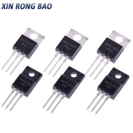 10 Buah MBRF10100 MBRF10200 MBRF20100 MBRF20200 Transistor TO-220F TO220F MBRF10100CT MBRF10200CT MBRF20100CT TO220